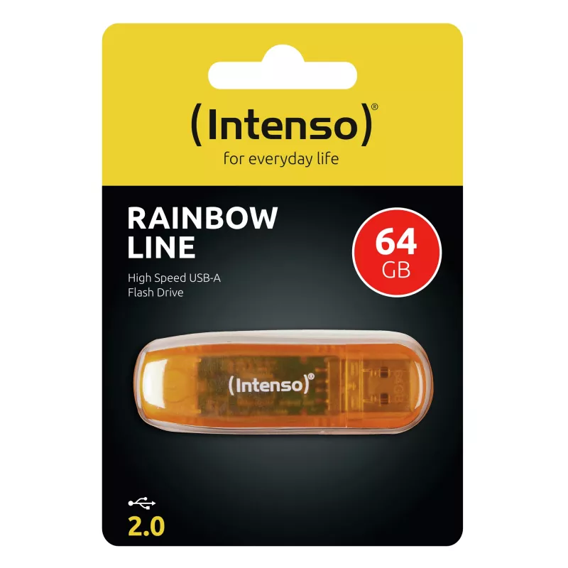 Memoria USB Intenso 64 GB USB Type-A 2.0 Naranja