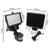 Maclean MCE442 Foco LED solar con detector de movimiento Foco de pared IP44 6W 6000K