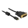 Adaptador de cable de vídeo DeLOCK 83586 Micro-HDMI a DVI-D 2 m negro