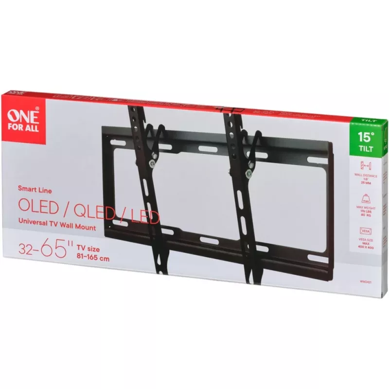 Soporte universal One For All Smart WM 2421 - Soporte - para TV LCD - tamaño de pantalla: 81-140 cm (32-55) - soporte de pared (WM2421)