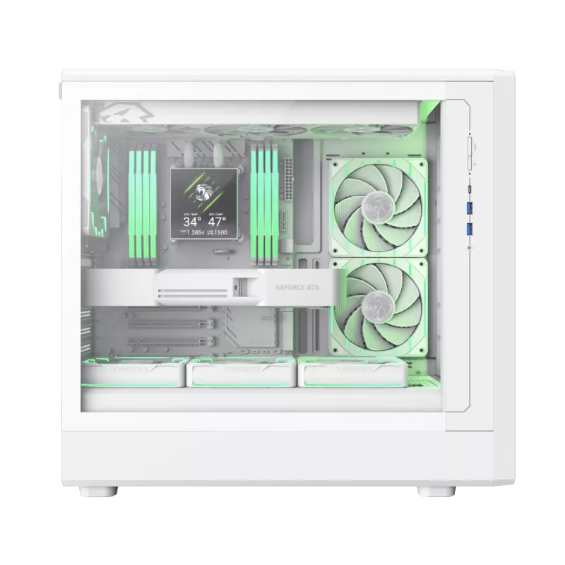 Caja Gamemax | CLAW 460 WH | blanca | Mid-Tower | fuente de alimentación no incluida
