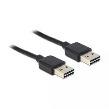 Cable USB DeLOCK 1 m USB 2.0 A negro
