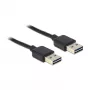 Cable USB DeLOCK 1 m USB 2.0 A negro