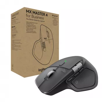 Logitech Logitech MX Master 4 for Business Ratón – Inalámbrico + Bluetooth, 8000 DPI, Grafito | Logitech