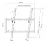 Sunne 32-55-ET soporte de pared inclinable para TV, 32-55 pulgadas (81-140 cm), máx. 35 kg, negro