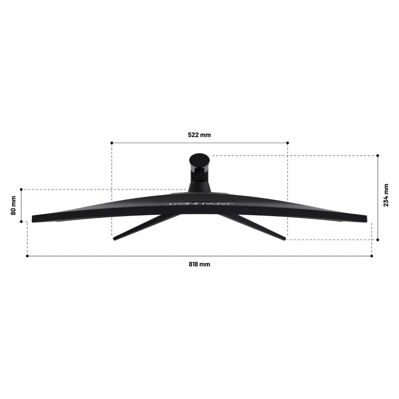 JAPANNEXT 86,4 cm JN-IPS340UWQHD60C-C65W-HS curvo UWQHD