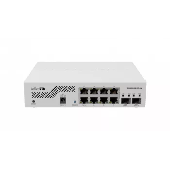 Switch de red MikroTik CSS610-8G-2S+IN — 8x Gigabit RJ-45, 2x SFP+ 10G, PoE, entrada 12–57V