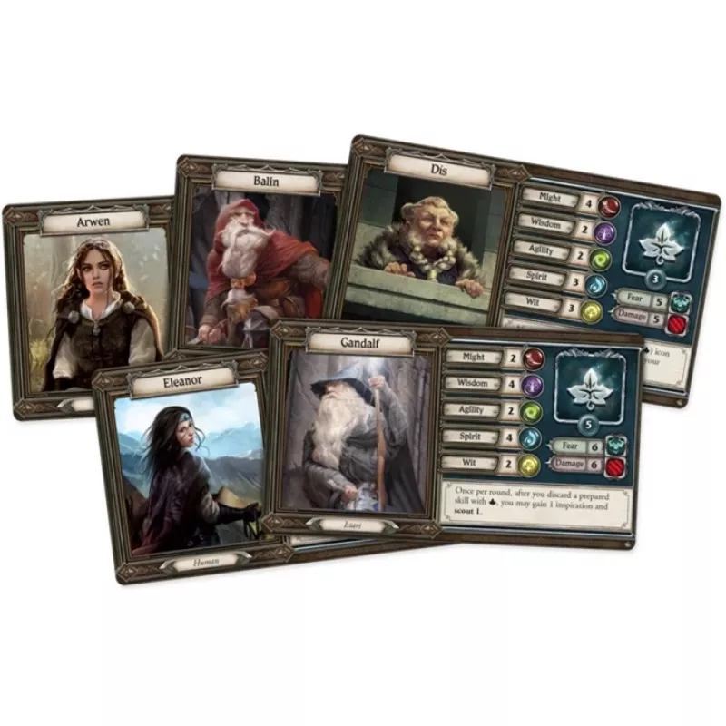 Asmodee El Señor de los Anillos: Viaje por la Tierra Media - Caminos Oscuros, juego de mesa