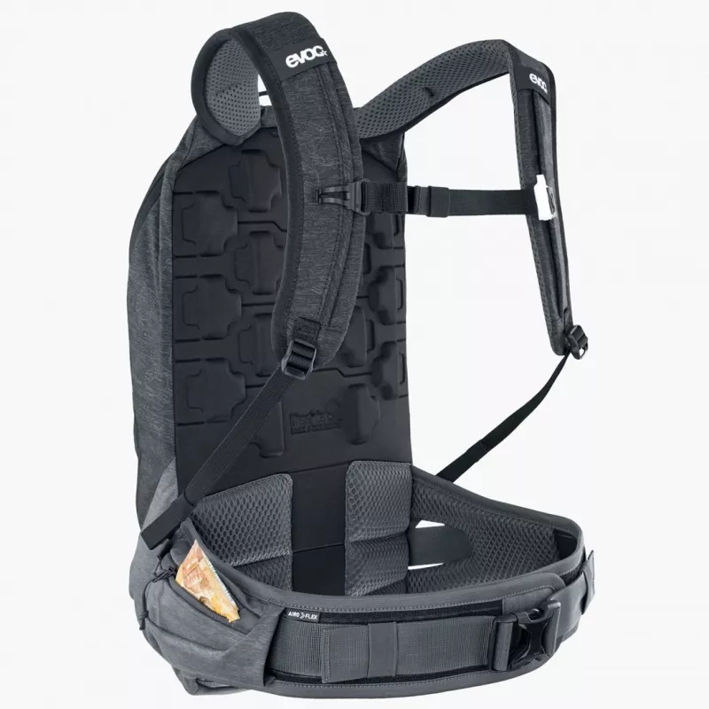 Mochila de bicicleta EVOC Trail Pro 10L Carbon Gris Sport