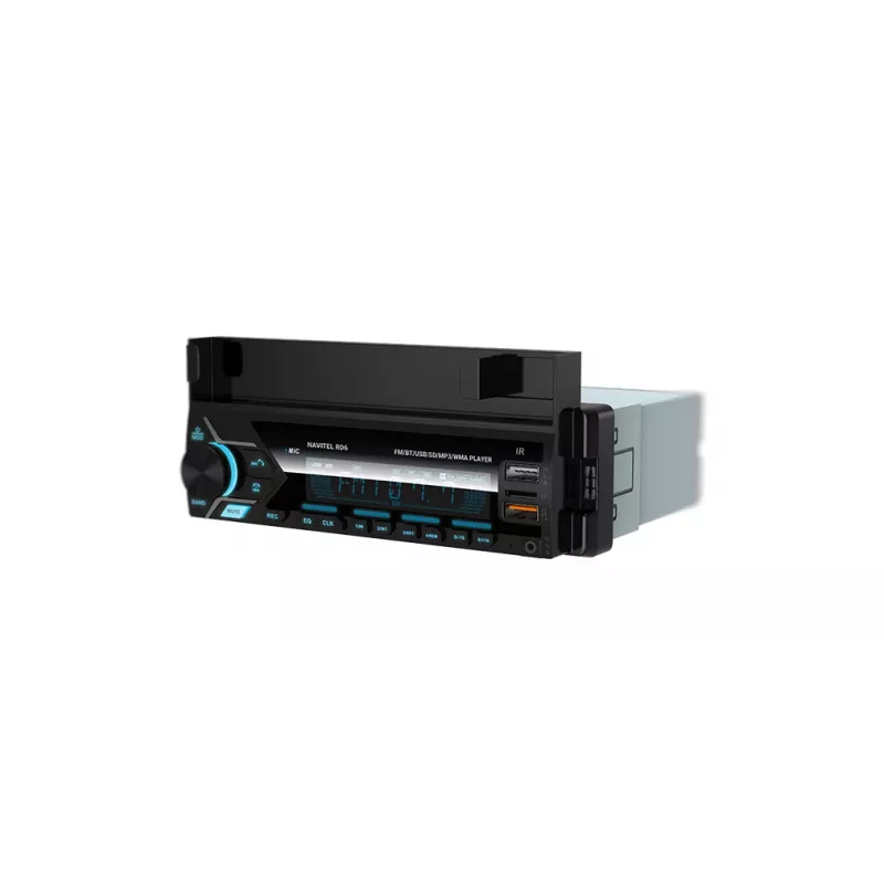 Receptor multimedia digital para coche Navitel RD6 — reproductor de audio 4x45 W, reproducción de fuentes digitales y externas, instalación Single-DIN