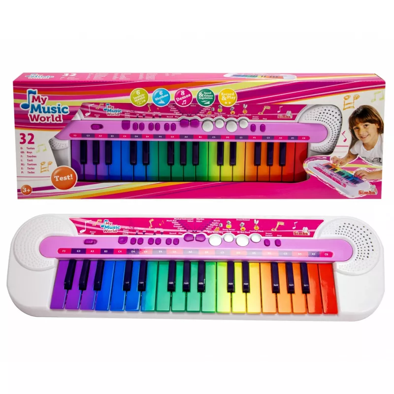 Teclado Simba Toys Benelux My Music World 106834638 con teclas táctiles