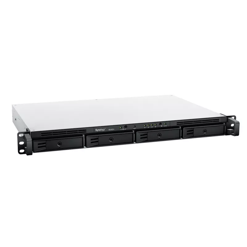 Synology RackStation RS422+ Servidor NAS/almacenamiento en rack (1U) Ryzen Embedded R1600 2 GB DDR4 DSM Negro
