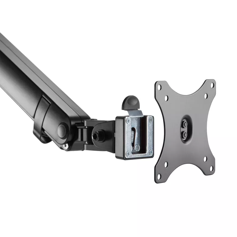 Brazo para monitor SILVERSTONE SST-ARM13 — soporte individual ajustable en altura compatible con VESA, Plateado