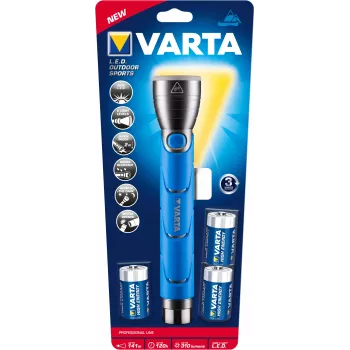 Linterna de mano Varta 18629101421 negra azul