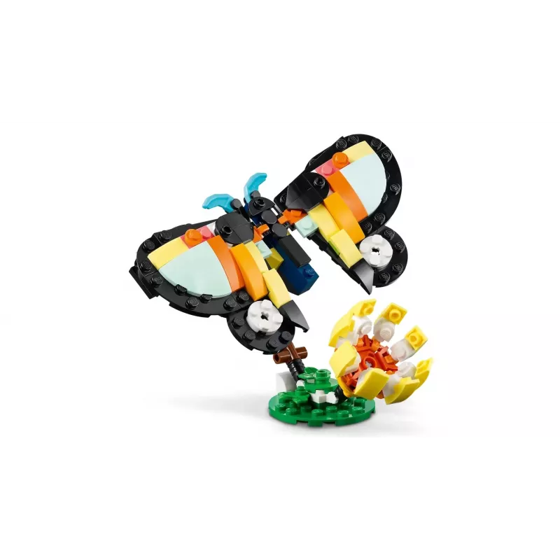 Juguete de construcción LEGO Creator 3 en 1 set animales salvajes tucán tropical 31173