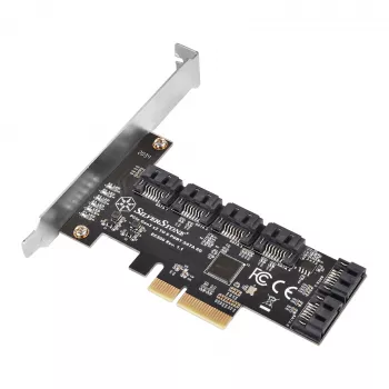 Controlador Serial ATA SILVERSTONE SST-ECS06 — tarjeta PCIe con 6 puertos SATA