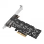 Controlador Serial ATA SILVERSTONE SST-ECS06 — tarjeta PCIe con 6 puertos SATA