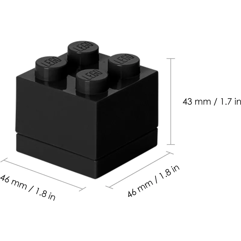Lego Lunch Container Mini 4 negro 4011 (40111733)