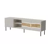 Mueble TV cama meble INSERTO 3D1W 190x40x62 cm acabado cashmere con LED