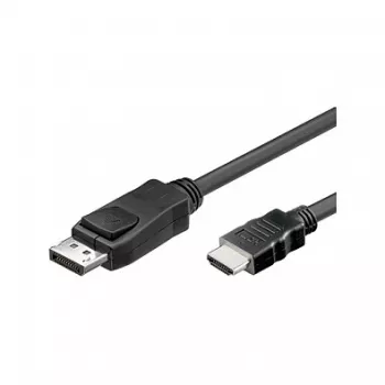 Good Connections HDMI 5 m, 5 m, HDMI, DisplayPort, conector macho, conector macho, Negro