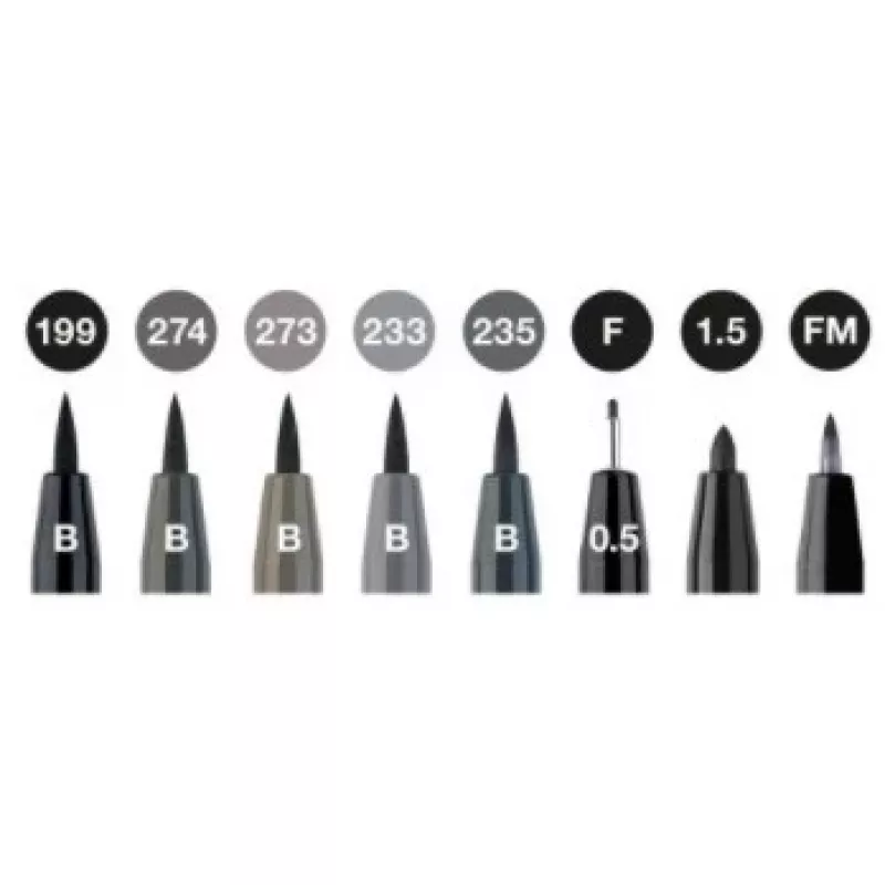 Rotulador Faber-Castell 167171 negro gris 1 ud. redondo
