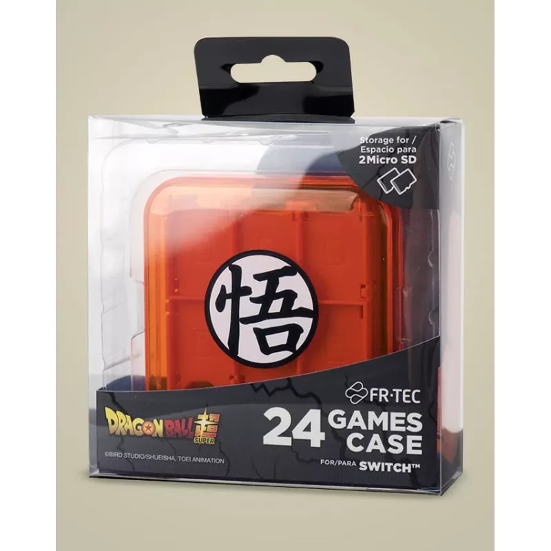 Estuche para cartuchos FR-TEC Dragon Ball Super Nintendo Switch naranja