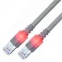 Cable de parcheo EasyLan saCon DualBoot LED S/FTP Cat.6 5 m gris - cable - red