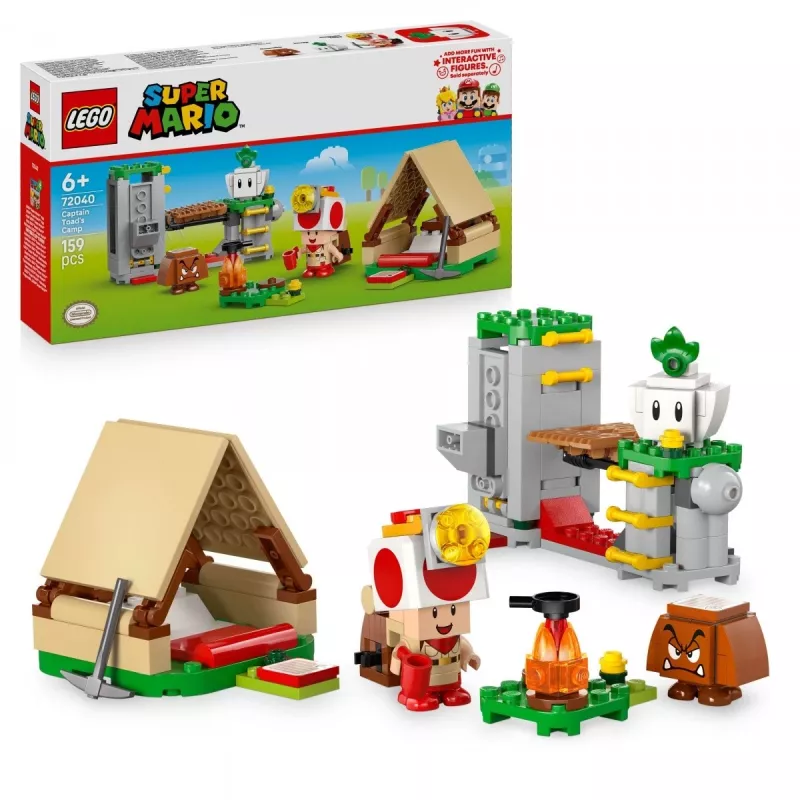 Juguete de construcción LEGO Captain Toads Camp Set 72040 con funciones interactivas Super Mario