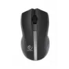 Ratón óptico inalámbrico Rebeltec GALAXY negro/plateado, superficie de goma