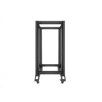 Rack de pie LANBERG OR01-6822-B 22U, 600 mm ancho x 800 mm fondo, negro, capacidad de carga 600 kg