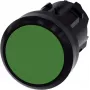 Siemens Pulsador actuador plano, anillo frontal plástico Verde SIRIUS ACT 3SU1000-0AB40-0AA0 1 ud. (3SU1000-0AB40-0AA0)