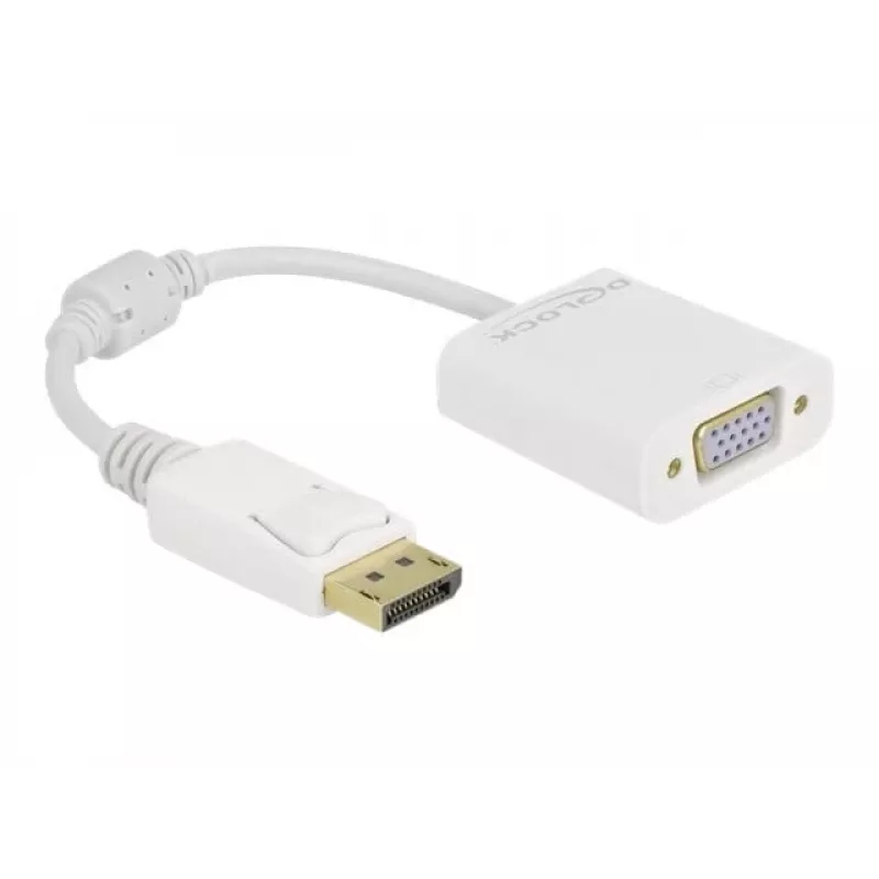 Adaptador DisplayPort 1.2 conector macho a VGA conector hembra DeLOCK 61007