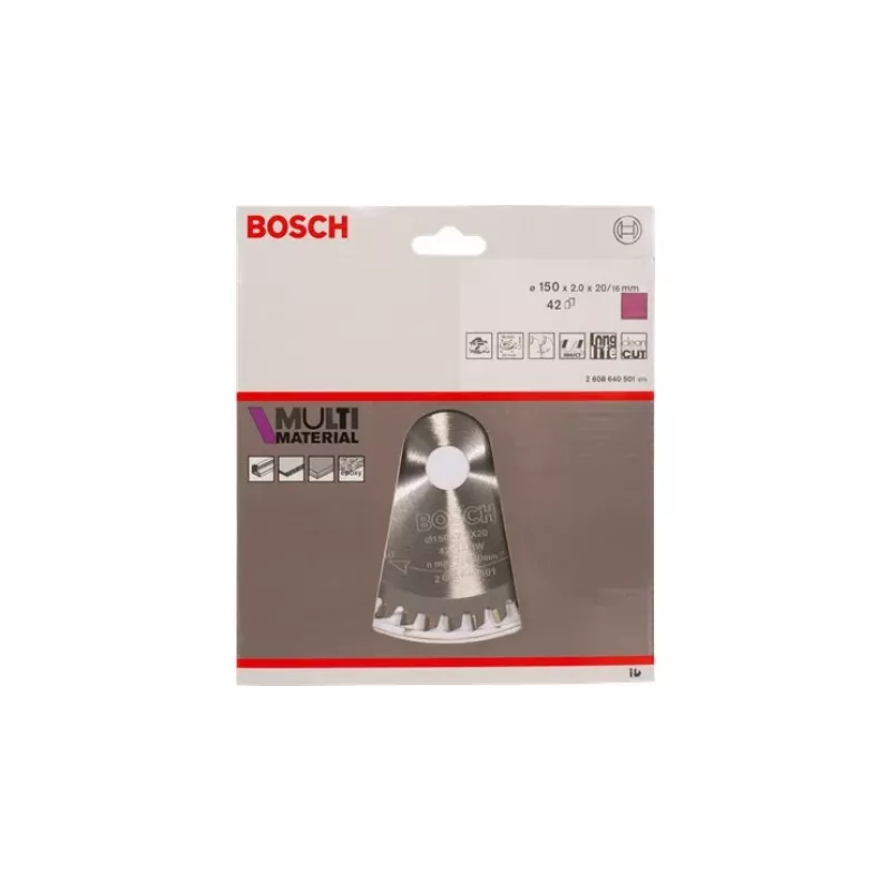 Discos de sierra circular Bosch Multi Material 2608640503 grosor 1,8 mm