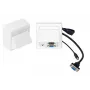Vivolink WI221192 conector hembra HDMI + VGA + 3,5 mm blanco