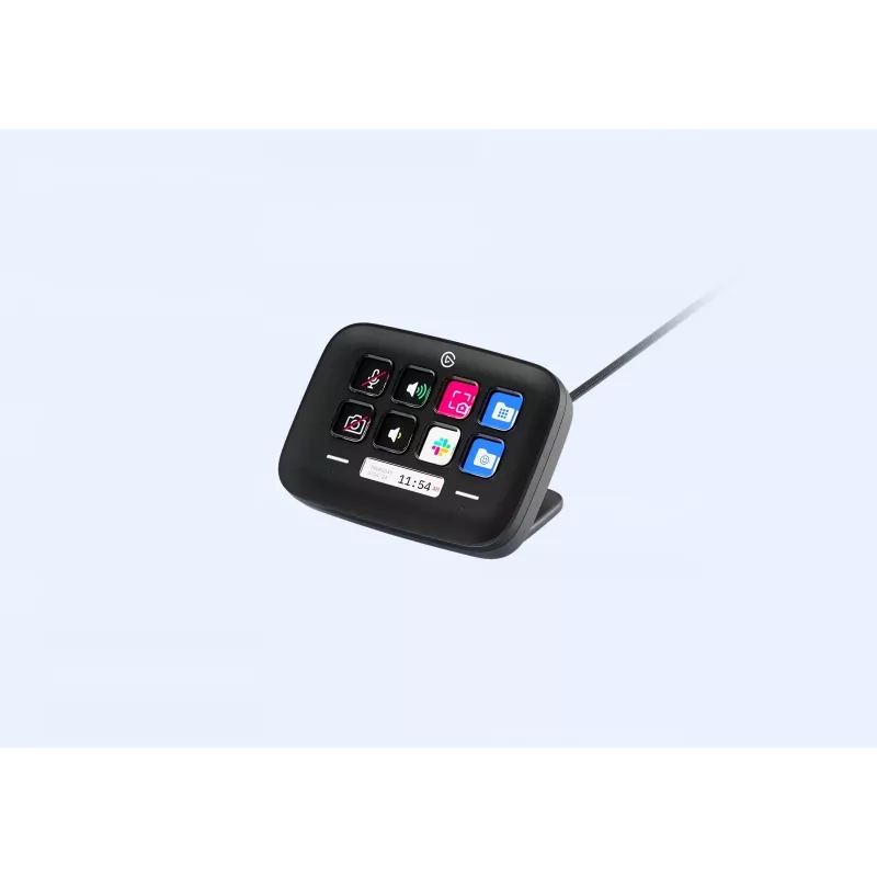Hardware Stream Deck Elgato Neo negro 10GBJ9911 — teclas personalizables para atajos y macros