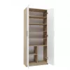 Archivador OLIV 2D 74x35x180 cm, roble Sonoma/blanco