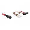 DeLOCK - Cable SAS interno (Serial Attached SCSI) - 4-Lane - 36 pines 4i Mini MultiLane - Alimentación interna, 4 pines, SAS interno, 29 pines (SFF-8482) - 50 cm (83059)