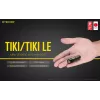 Linterna de mano Nitecore TIKI LE — 300 lm, recargable por USB, policarbonato, IP66, resistente a impactos, 10,5 g, 55 mm, negra