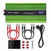 Qoltec Monolith Convertidor de tensión | Carga de batería | SAI | 2000W | 4000W | 12V a 230V | Onda senoidal pura | LCD negro-verde