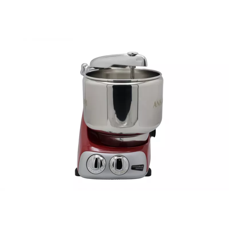 Robot de cocina Ankarsrum Assistent Original AKR 6230 RD — 1500 W, bol de acero inoxidable de 7 L, carcasa de metal, Rojo