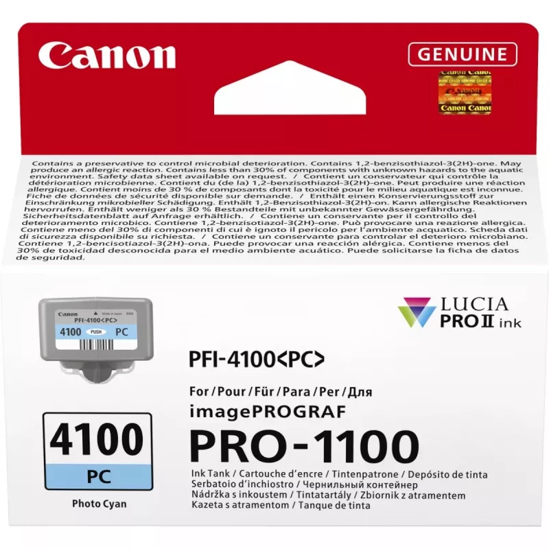 Cartucho de tinta Canon LUCIA PRO II 1 ud. original rendimiento estándar fotocian