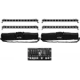 Set de barra LED EUROLITE 4x LED BAR-12 QCL RGBW con 2 bolsas blandas y controlador
