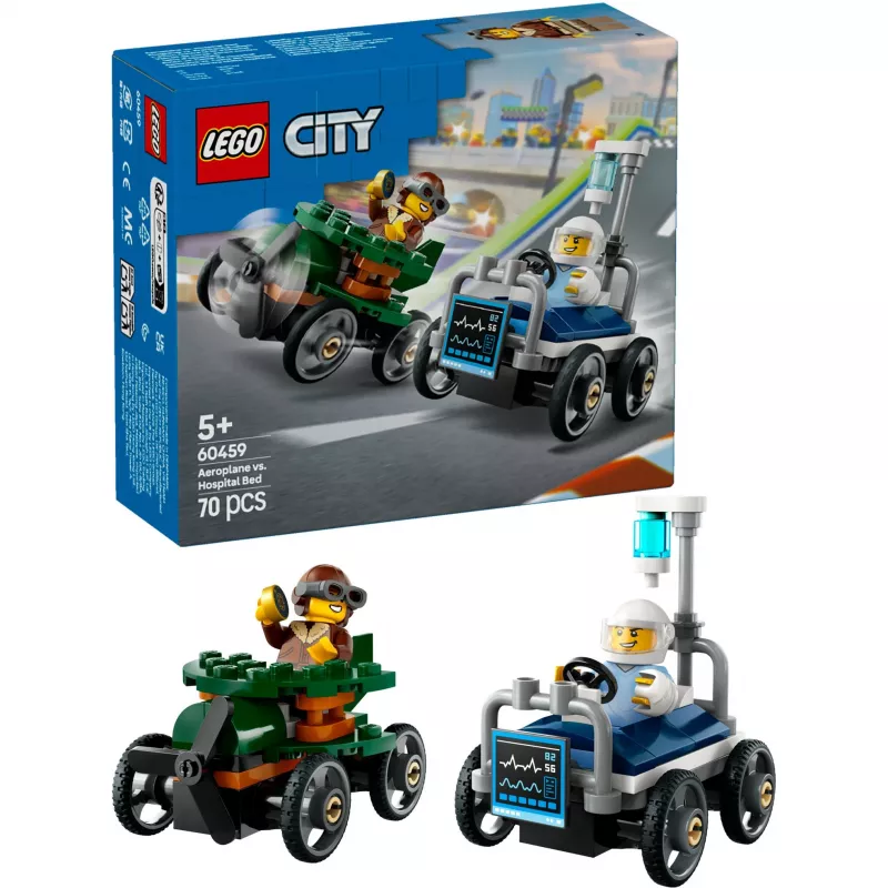 LEGO CITY 60459 Avión contra cama de hospital