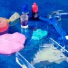 Juego de construcción científico Liscianigiochi Crazy Science Slime en la oscuridad 304-PL89239 — set de experimentos con slime que brilla en la oscuridad