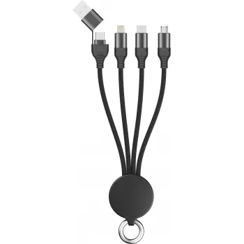 Cable USB 2GO 797363 USB A/USB C USB C/Micro-USB B/Lightning Negro