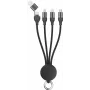 Cable USB 2GO 797363 USB A/USB C USB C/Micro-USB B/Lightning Negro