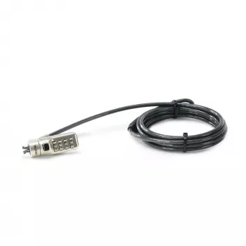 Cable de seguridad DICOTA D31933 antracita 2m candado de combinación