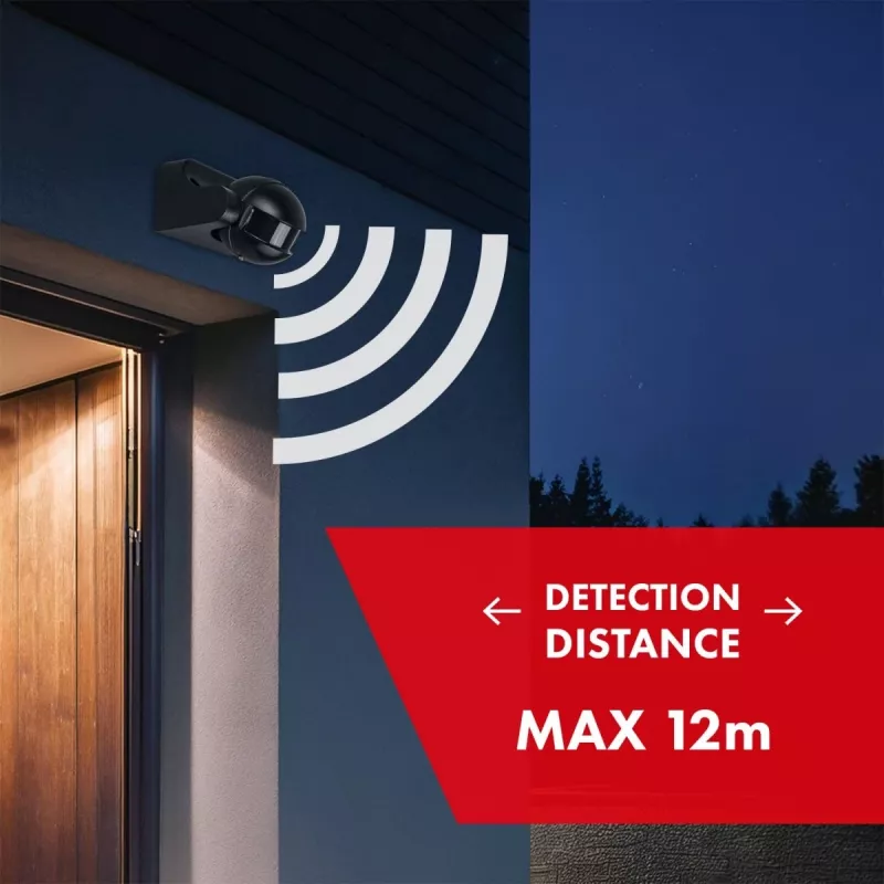 Detector de movimiento PIR MACLEAN MCE358 B/B – detector de infrarrojos pasivo para interiores