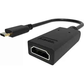 VISION Adaptador de vídeo conector macho USB-C a conector hembra HDMI, 4K60Hz (3840×2160), negro
