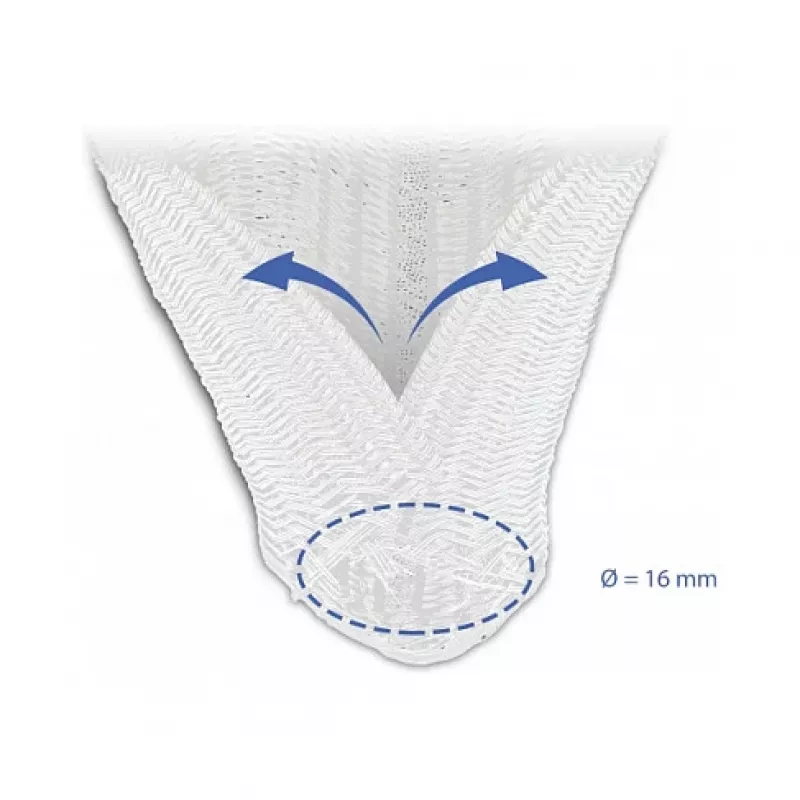 Funda trenzada DeLOCK 20814 10 m x 16 mm blanca